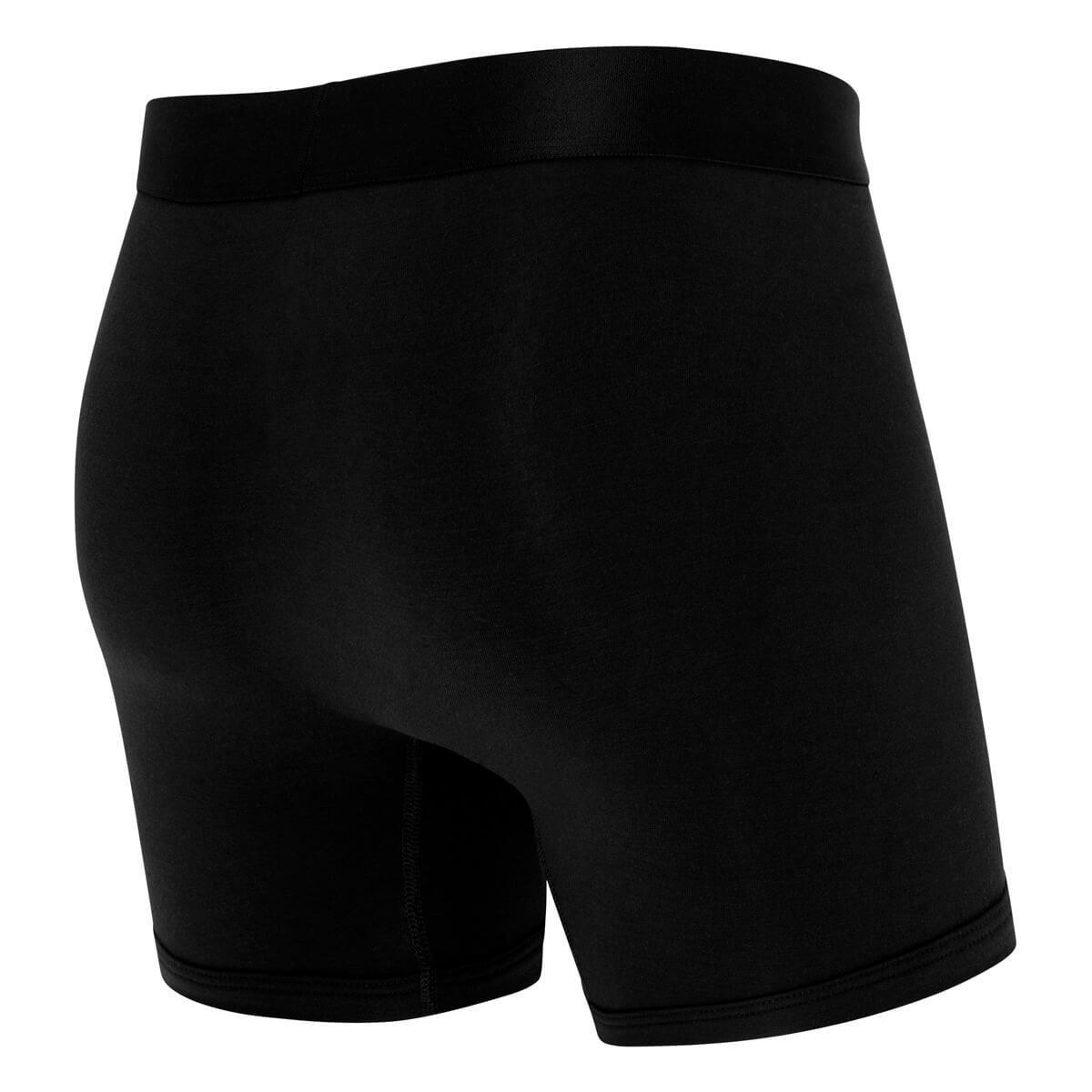 Mens Boxer Briefs Underwear Subscription - Black back