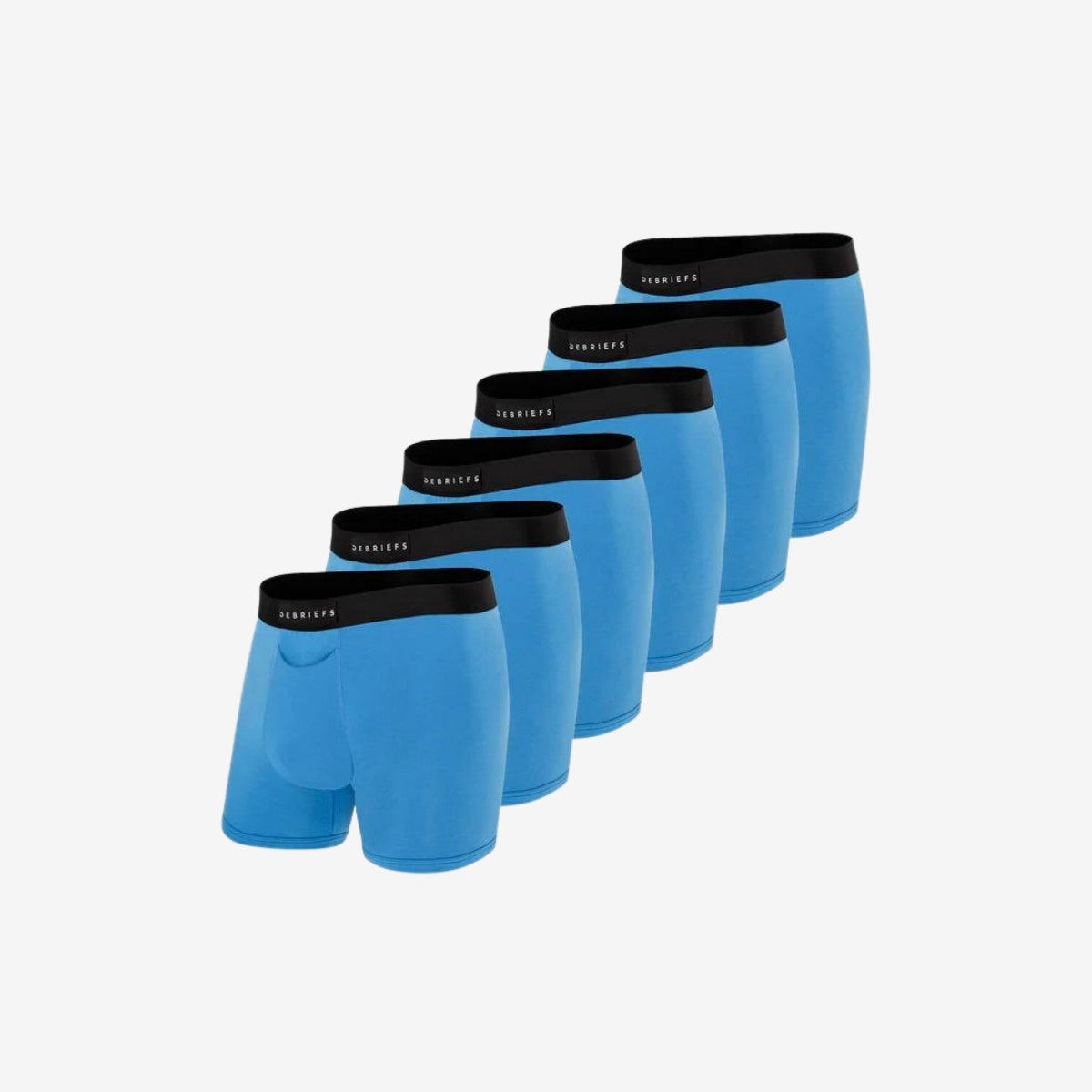 Mens Boxer Briefs Underwear Online 6 pack - Blue