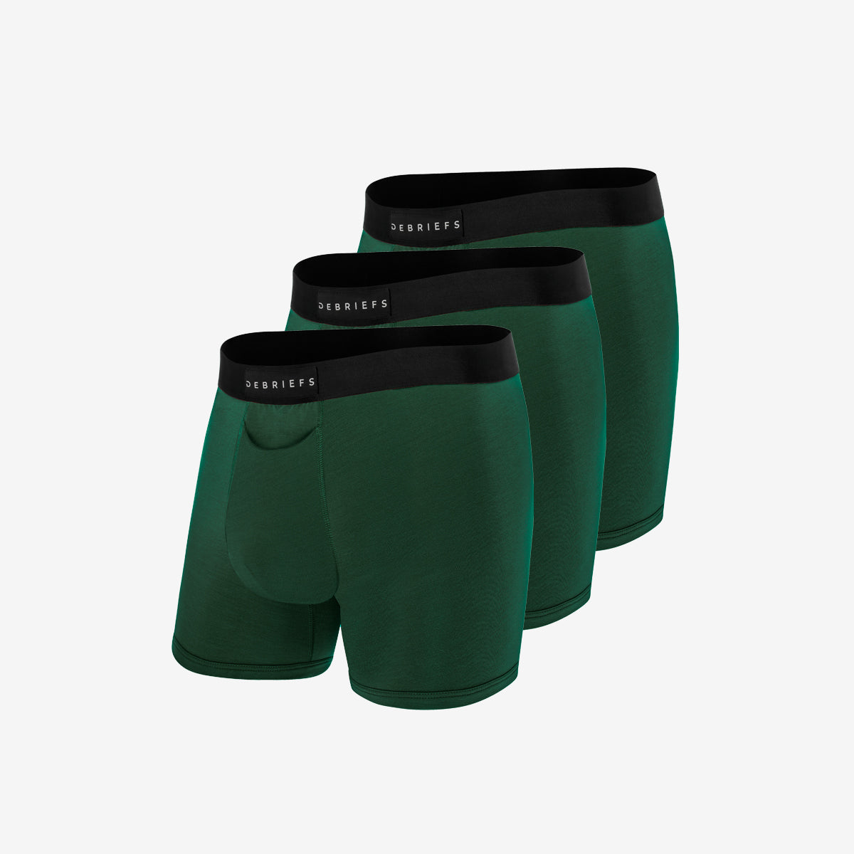 Mens Boxer Briefs Underwear Online 3 pack - Forest Green