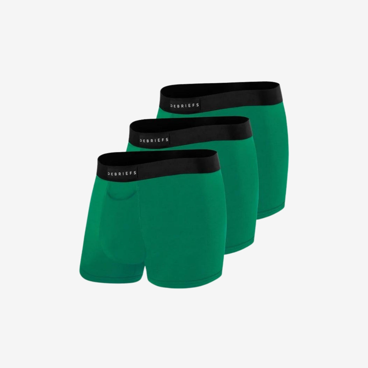 Mens Trunks Underwear Australia 3 Pack - All Forest Green