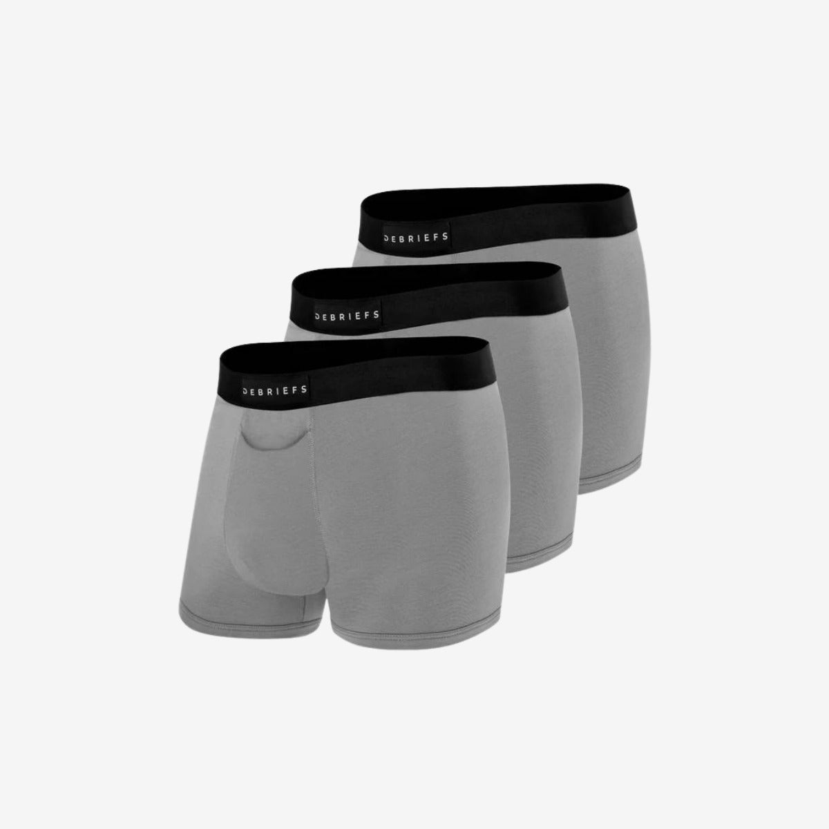 Mens Trunks Underwear Australia 3 Pack - All Grey